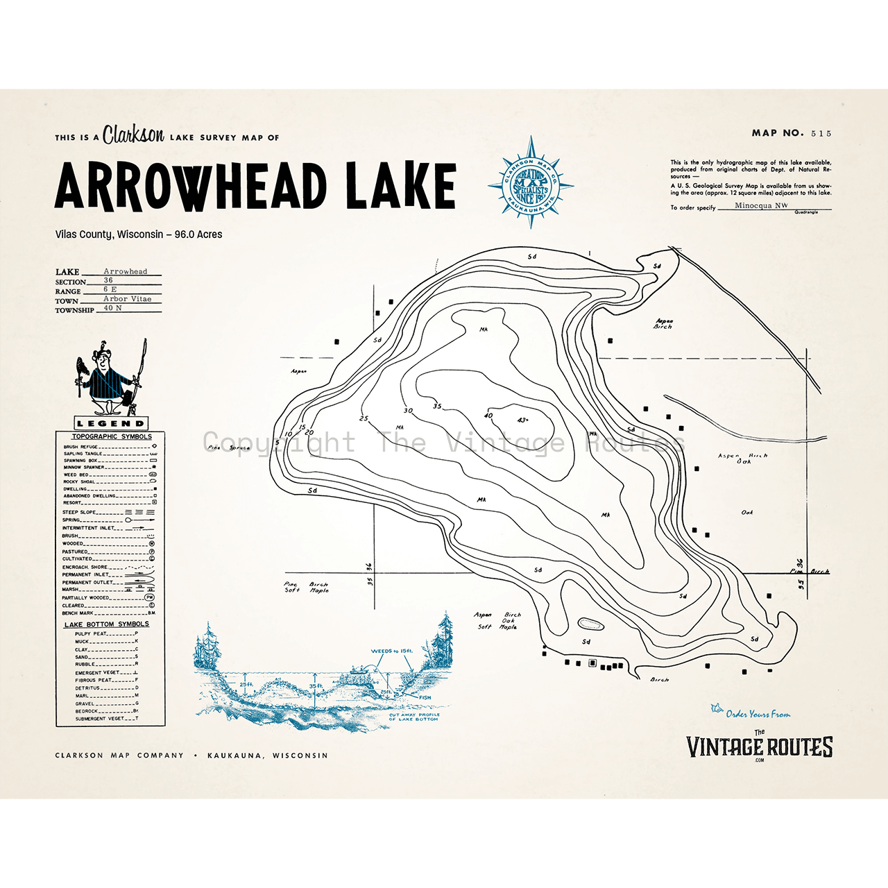 Arrowhead Lake, Vilas County, WI