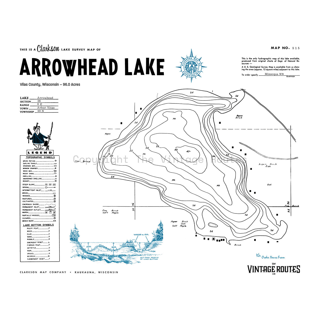 Arrowhead Lake, Vilas County, WI