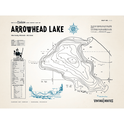 Arrowhead Lake, Vilas County, WI