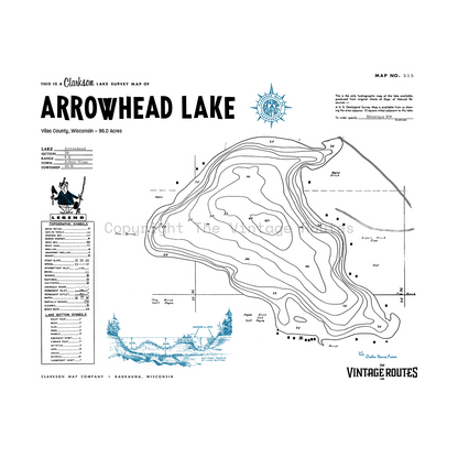 Arrowhead Lake, Vilas County, WI