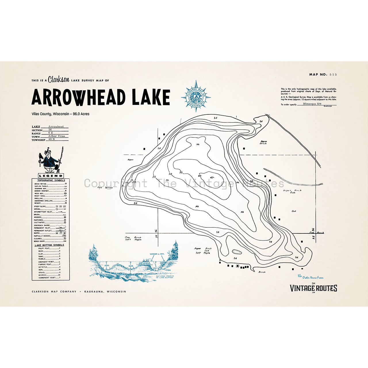 Arrowhead Lake, Vilas County, WI