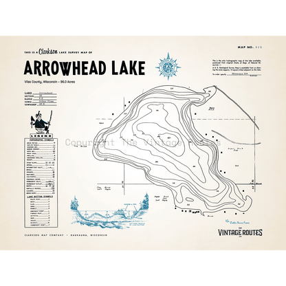 Arrowhead Lake, Vilas County, WI