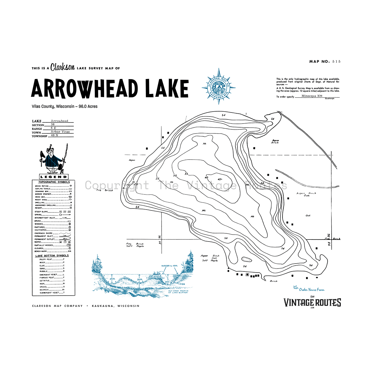 Arrowhead Lake, Vilas County, WI