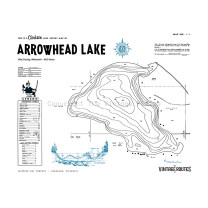 Arrowhead Lake, Vilas County, WI