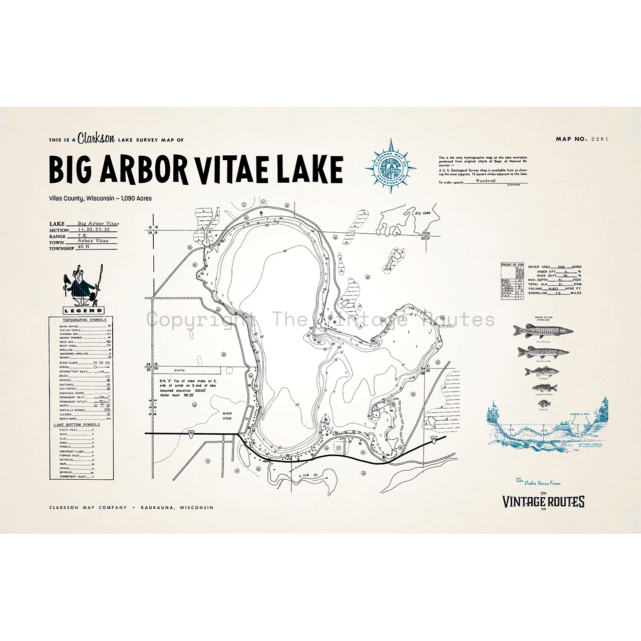 Big Arbor Vitae Lake, Vilas County, WI