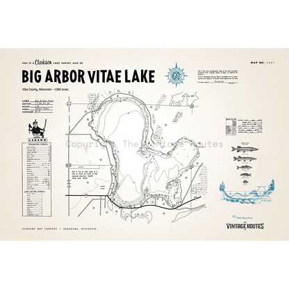 Big Arbor Vitae Lake, Vilas County, WI
