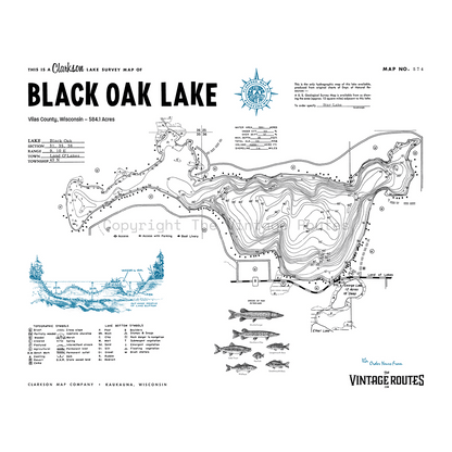 Black Oak Lake, Vilas County, WI