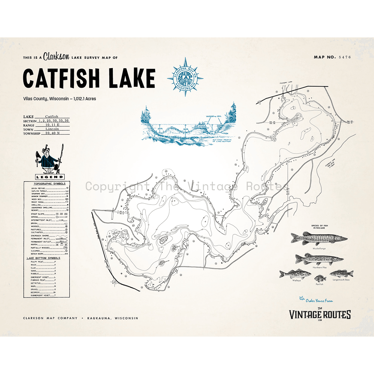 Catfish Lake, Vilas County, WI