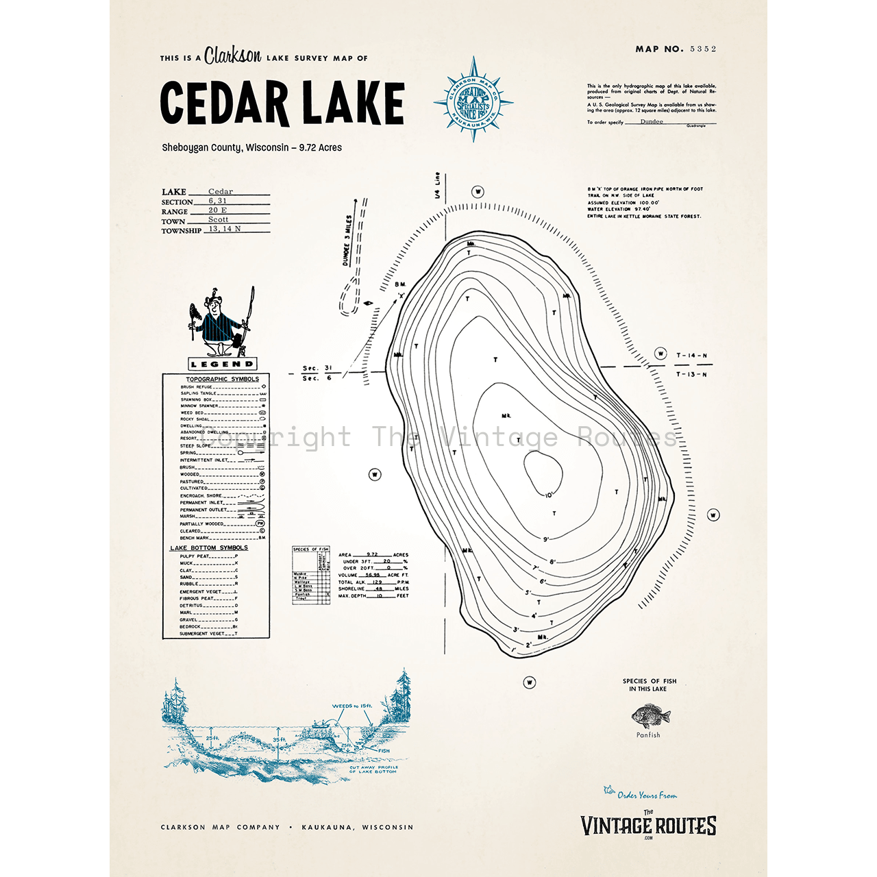 Cedar Lake, Sheboygan County, WI