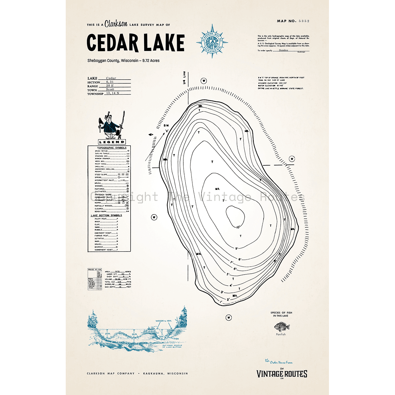 Cedar Lake, Sheboygan County, WI