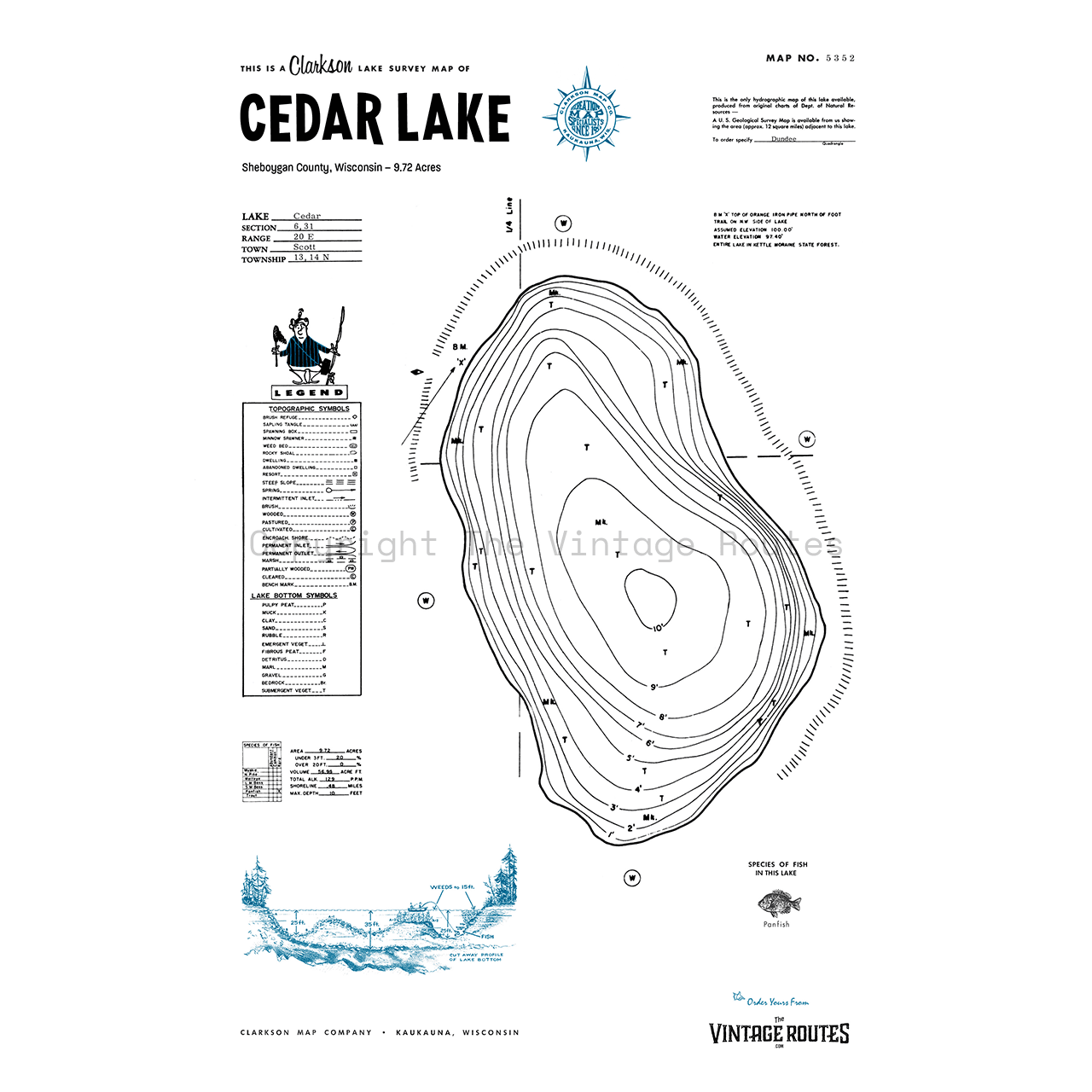 Cedar Lake, Sheboygan County, WI