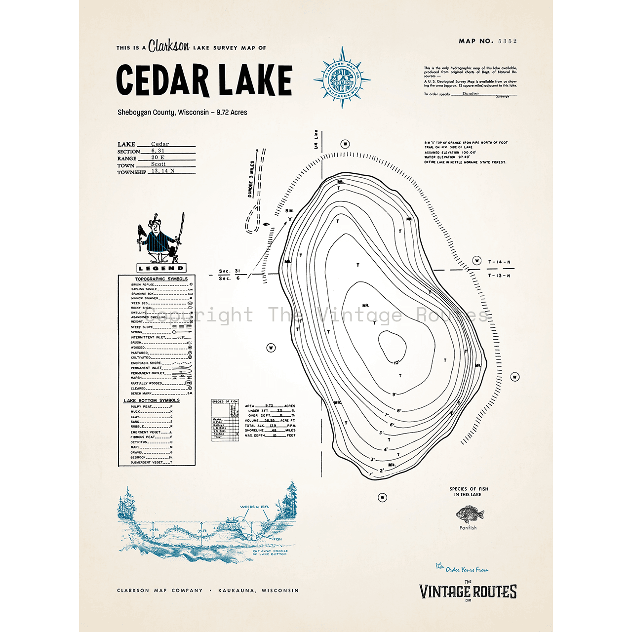 Cedar Lake, Sheboygan County, WI