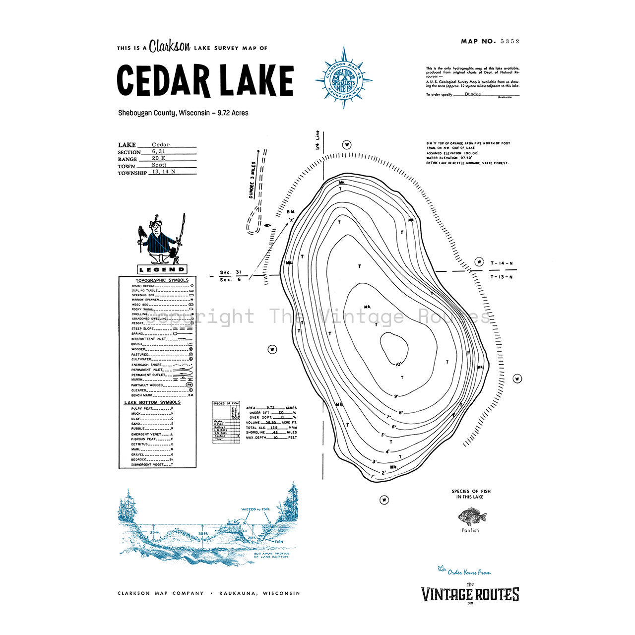 Cedar Lake, Sheboygan County, WI