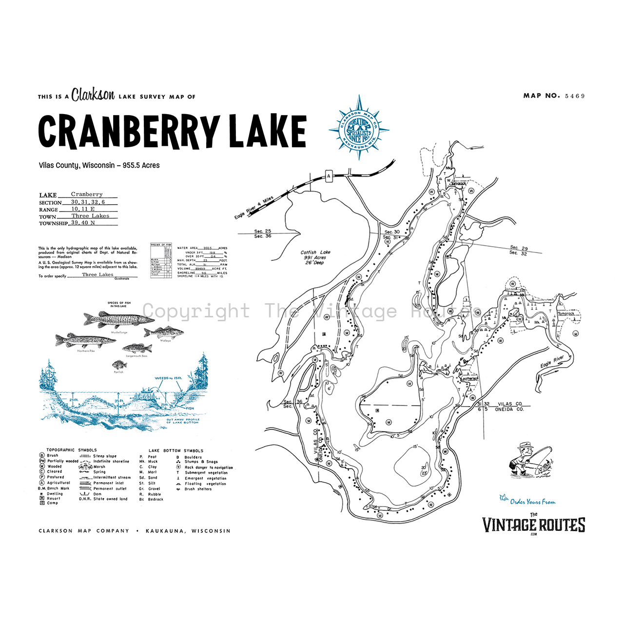 Cranberry Lake, Vilas County, WI