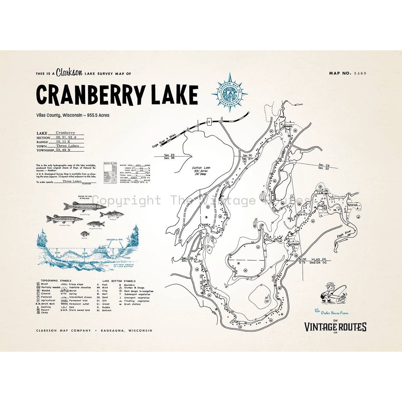 Cranberry Lake, Vilas County, WI