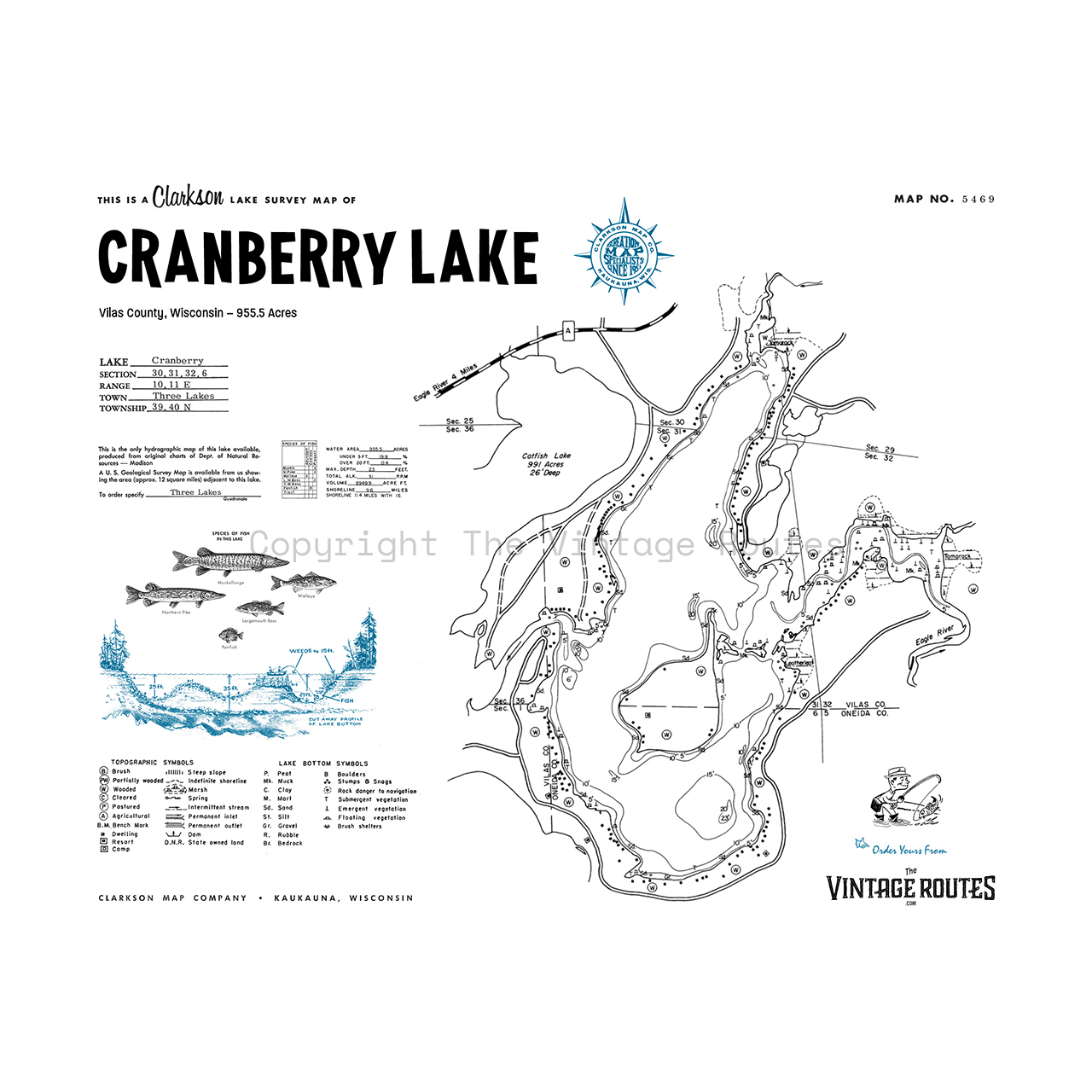 Cranberry Lake, Vilas County, WI