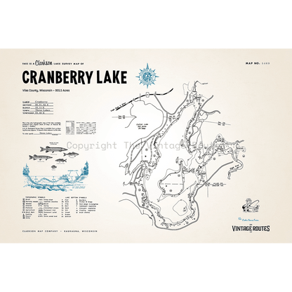 Cranberry Lake, Vilas County, WI