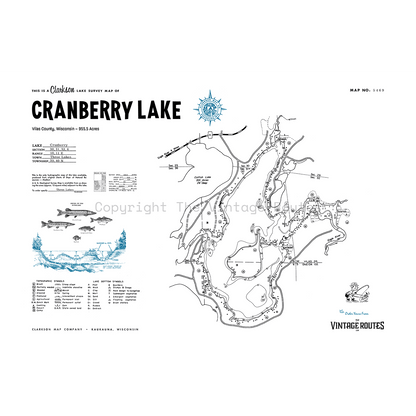 Cranberry Lake, Vilas County, WI