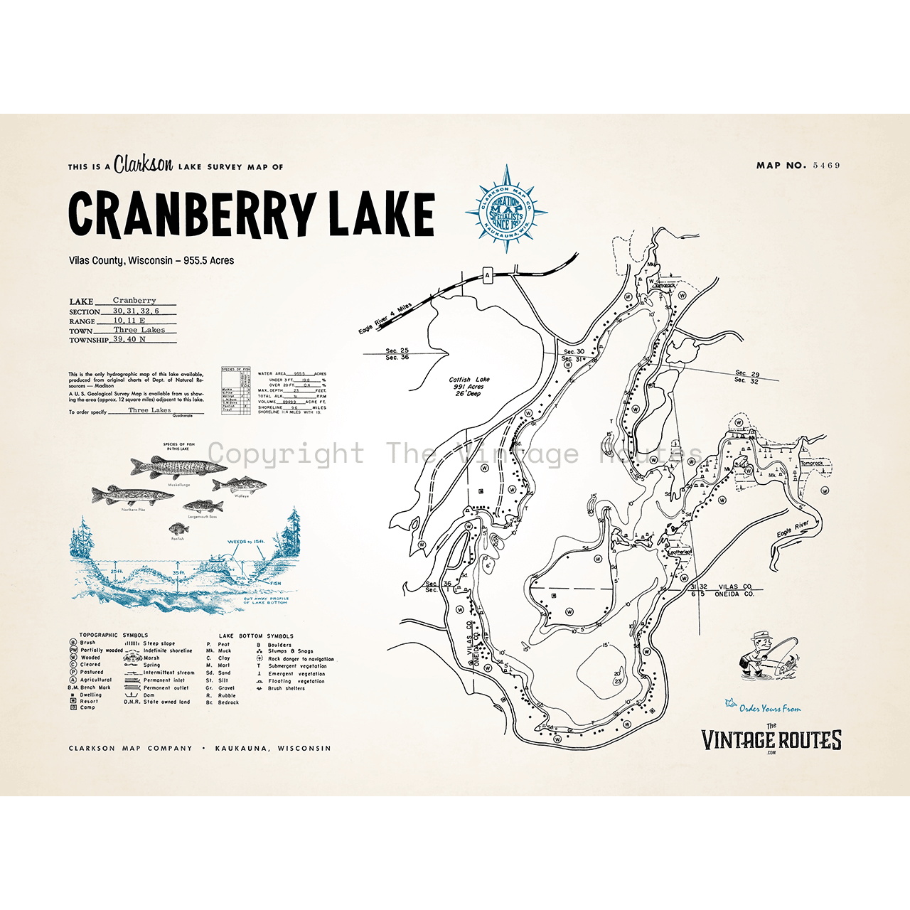 Cranberry Lake, Vilas County, WI