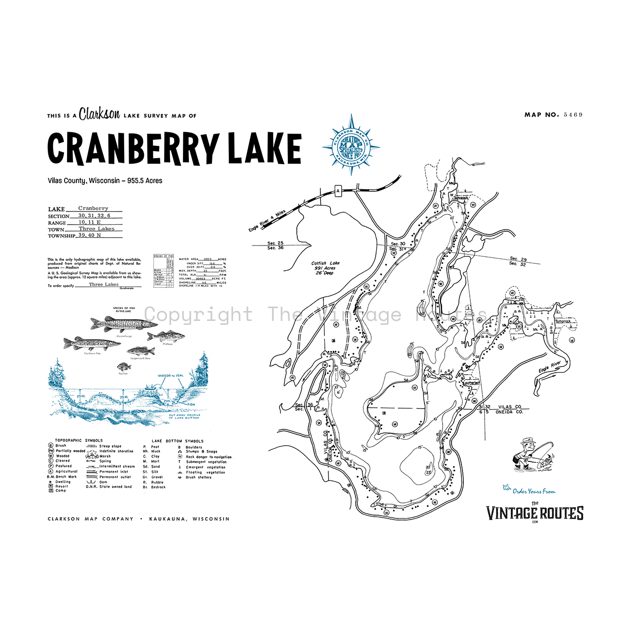 Cranberry Lake, Vilas County, WI