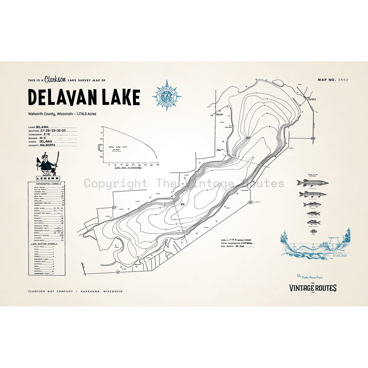Delavan Lake, Walworth County, WI