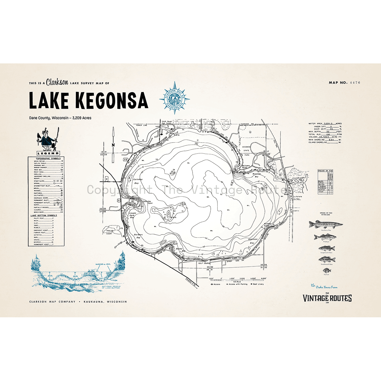 Lake Kegonsa, Dane County, WI