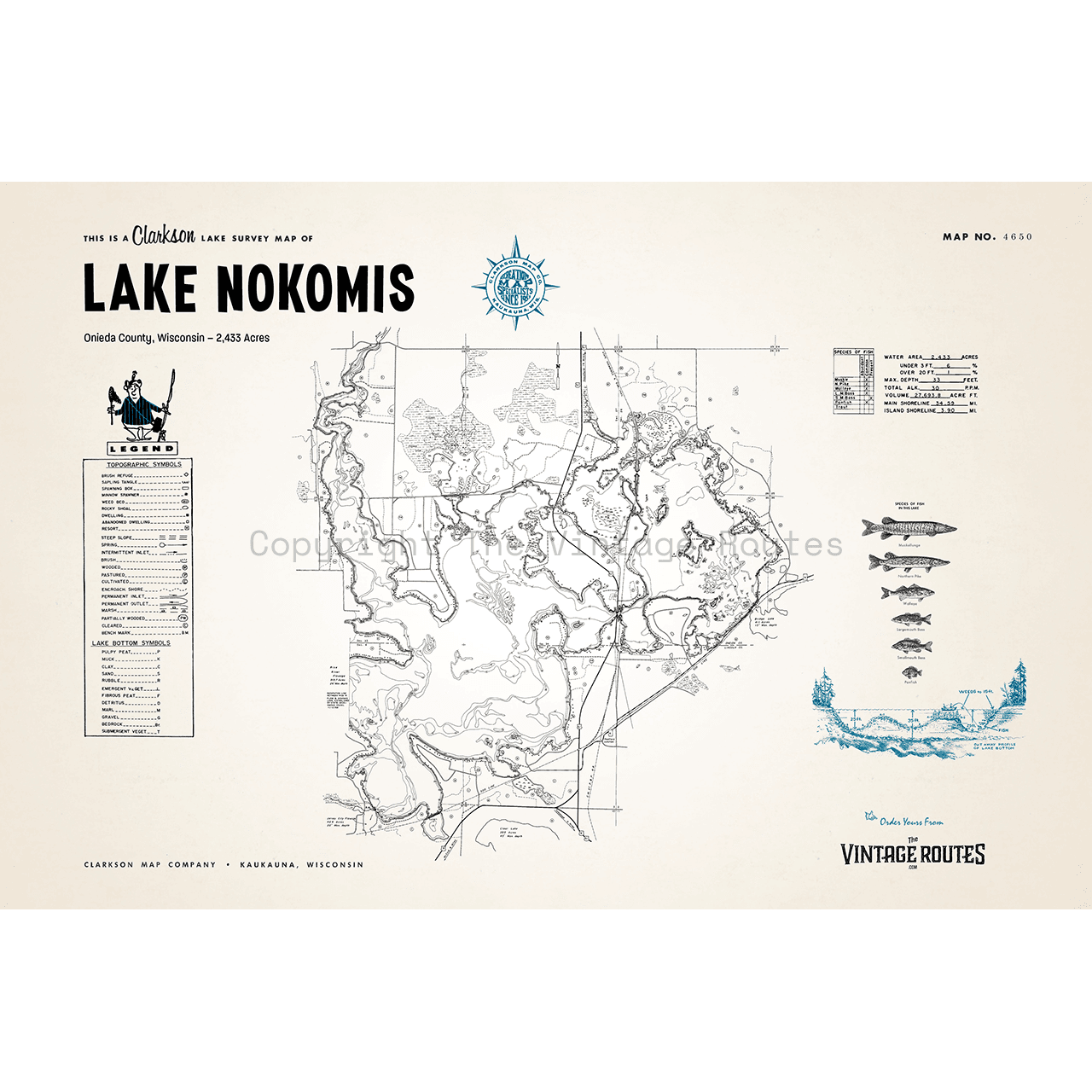 Lake Nokomis, Oneida County, WI