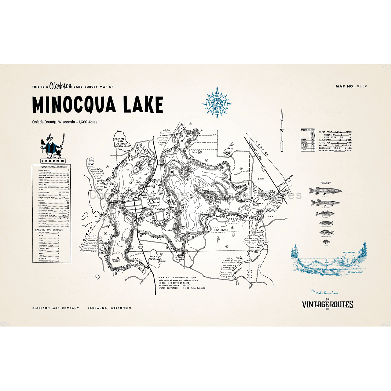 Minocqua Lake, Oneida County, WI