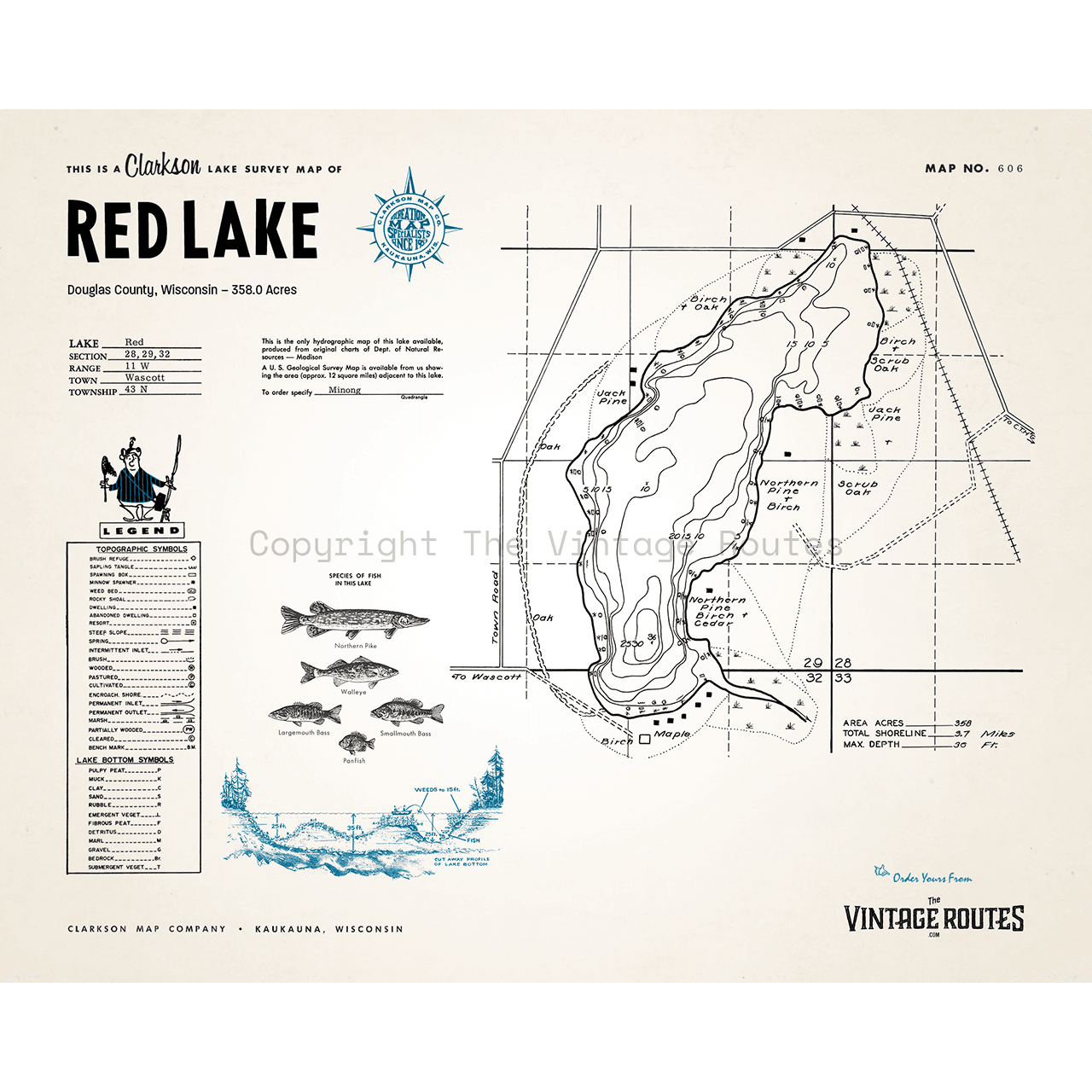 Red Lake, Douglas County, WI