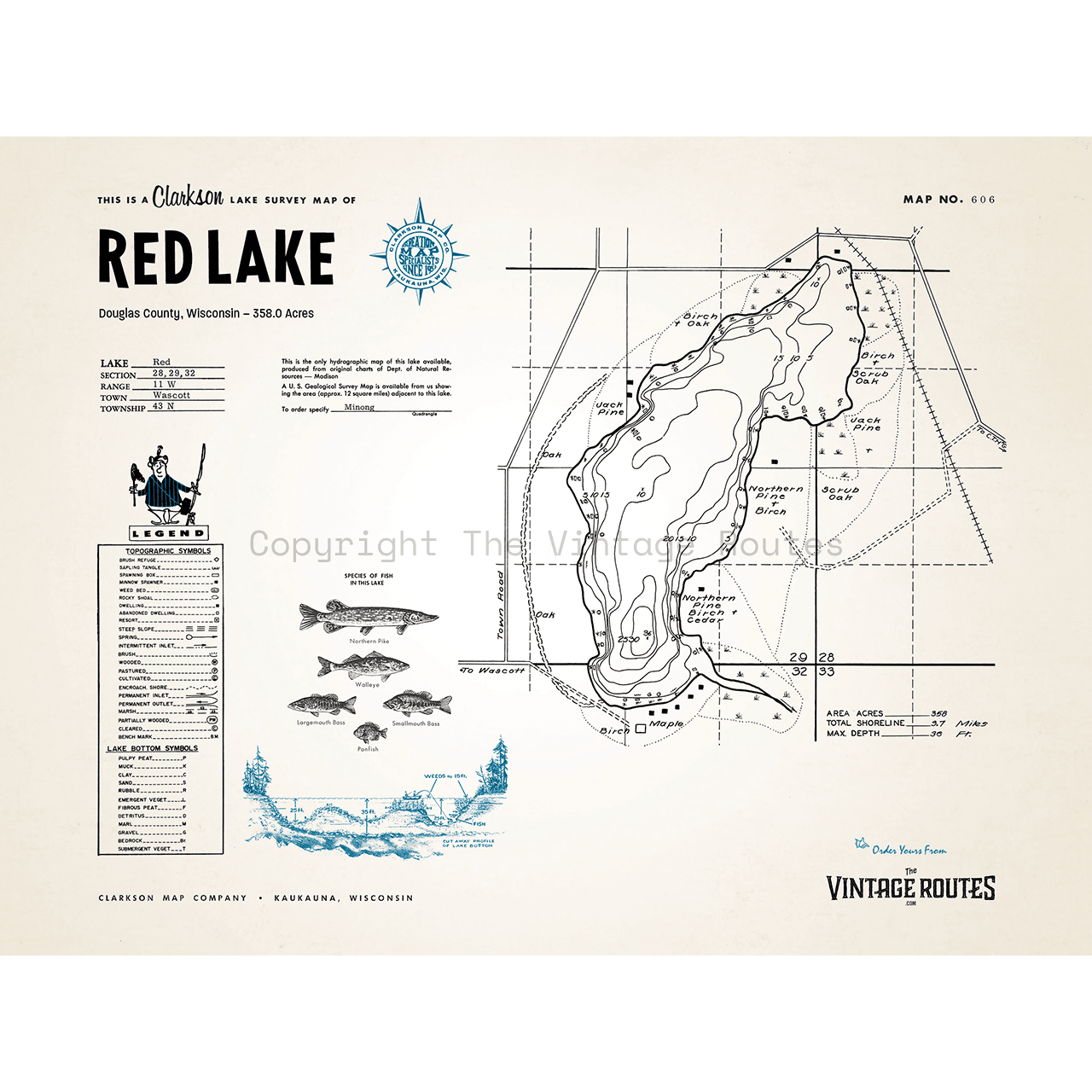 Red Lake, Douglas County, WI