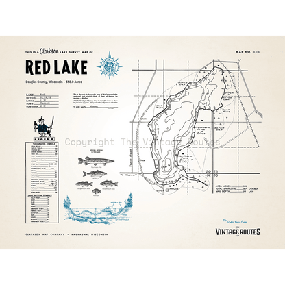 Red Lake, Douglas County, WI