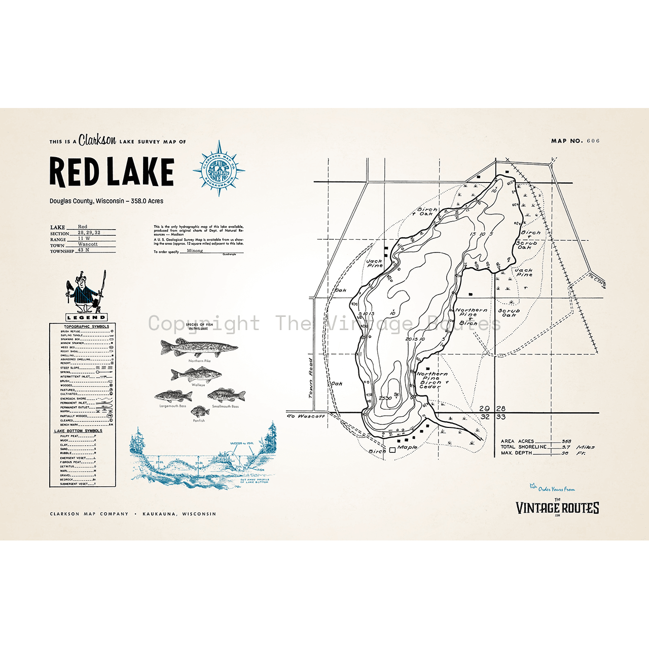 Red Lake, Douglas County, WI